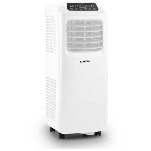 Klarstein Pure Blizzard 3 2g Climatiseur Mobile Sur Roulettes Avec ECran Led Et Minuterie - Fonction Ventilateur Et DéSumidificateur D'air - SystéMe D'auto-Vaporisation - 7000 Btu - Classe ENergéTique A - Blanc