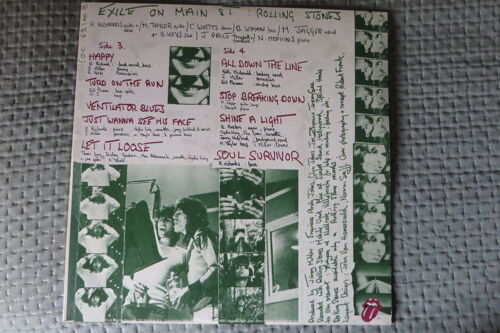 Vinyle 33t Vert - Rolling Stones- Exile On Main St.-1972- France