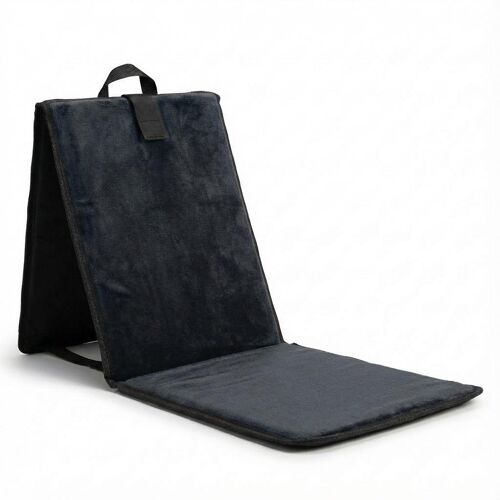 Tapis De Prière Avec Dossier Pliable Noir