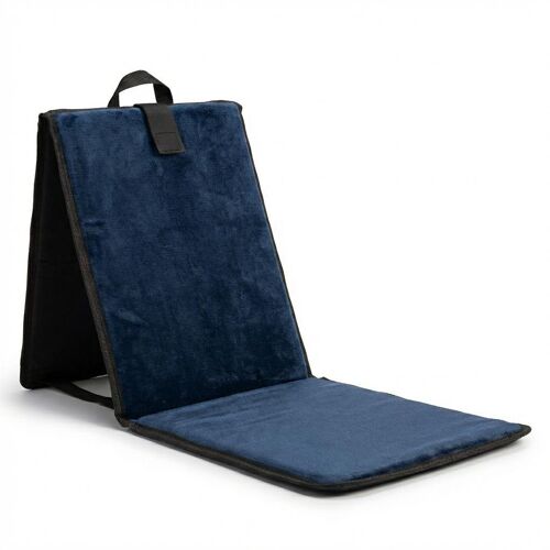 Tapis De Prière Avec Dossier Pliable Bleu