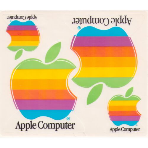 Lot De 4 Autocollants Apple Computer