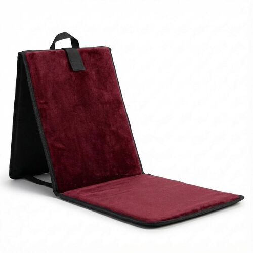 Tapis De Prière Avec Dossier Pliable Rouge