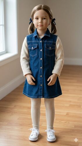 Robe Façon Jean Sans Manche 6 Ans