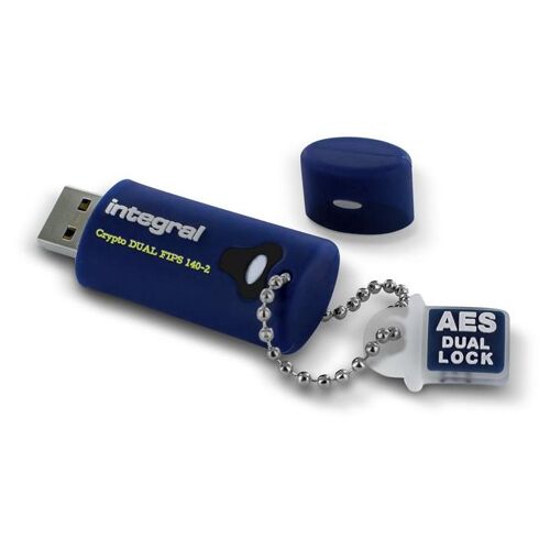 Integral Crypto Dual - Clé USB - chiffré - FIPS 140-2 Level 3 - 32 Go - USB 3.0