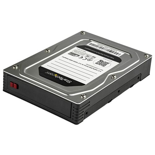 StarTech.com Adaptateur disque dur SATA/SAS de 2,5 pouces vers 3,5 pouces - Support SSD/HDD de 2,5" vers 3,5" - Convertisseur HDD/SSD SATA - Boitier externe - 2.5" - SATA 6Gb/s / SAS 6Gb/s - SAS 6Gb/s, SATA 6Gb/s - noir, argent