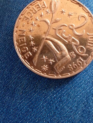 Euros 2 Perce Neige Lino Ventura Année 1998 Logo Jean Michel Folon