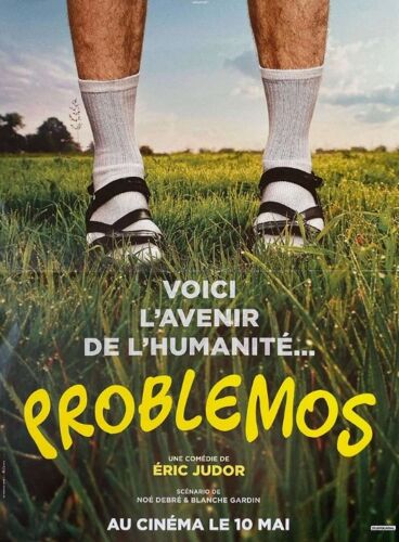Problemos - Affiche Originale De Cinéma - Format 40x60 Cm - Un Film De Et Avec Eric Judor - Blanche Gardin, Youssef Hajdi, Célia Rosich - Année 2017
