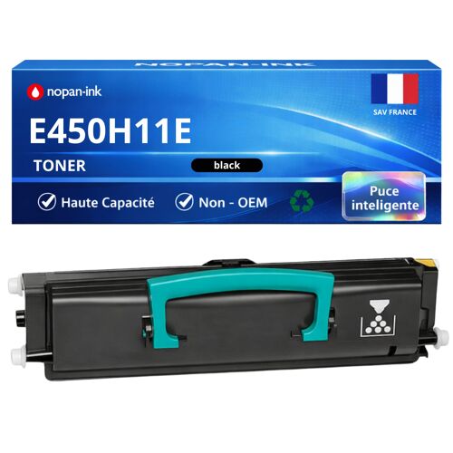 Toner compatible pour Lexmark E450H11E Noir 11000 Pages NOPAN-INK