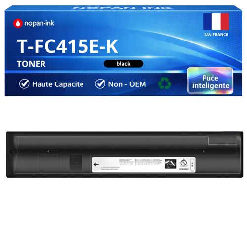 Toner compatible pour Toshiba T-FC415EK 6AJ00000175 Noir 38400 Pages NOPAN-INK