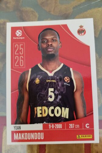 Vignette Panini Euroleague 2025-2026 Numéro 72