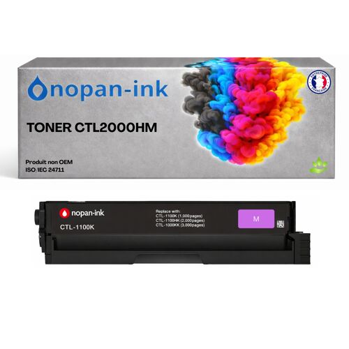 Toner compatible pour Pantum CTL2000HM Magenta NOPAN-INK 3 500 Pages