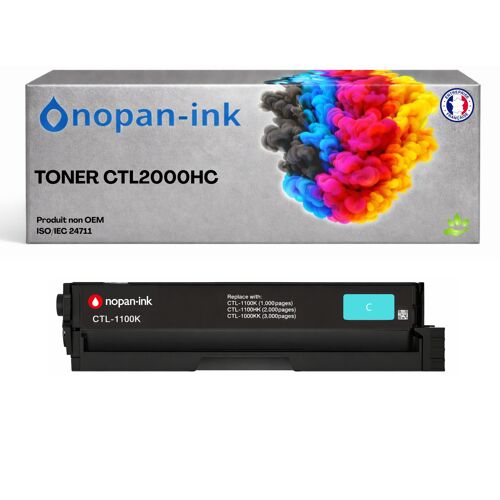 Toner compatible pour Pantum CTL2000HC Cyan NOPAN-INK 3 500 Pages