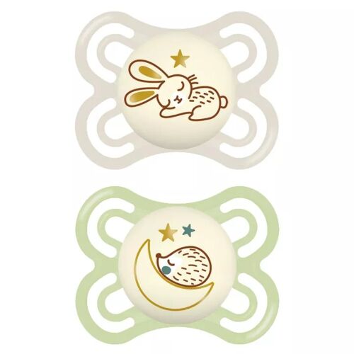 Mam Sucette Perfect Nuit 2-6 Mois Lot De 2 Ref 12