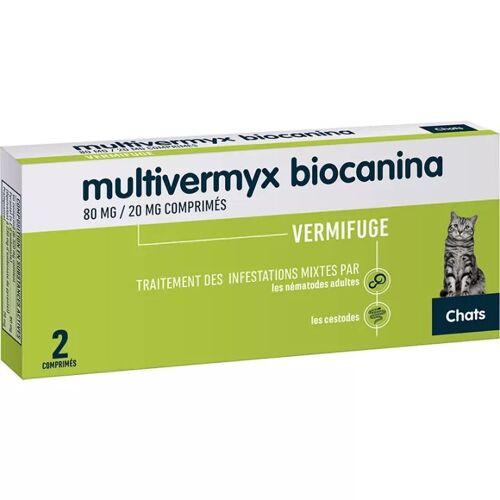 Biocanina Multivermyx Chat 80/20 Mg 2 Comprimés