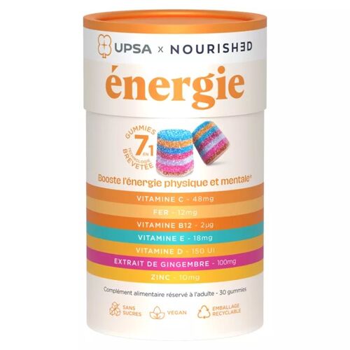 Upsa Nourished Energie 7 En 1 30 Gummies 
