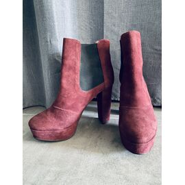 Très Belles Bottines Cuir Daim Plateau 39 