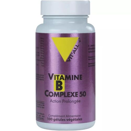 Vitall+ Vitamine B Complexe 50 Action Prolongée 100 Gélules 