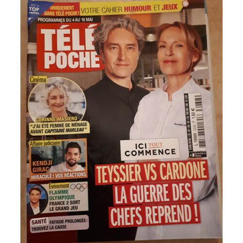 Télé Poche 3038 Ici Tout Commence, Corinne Masiero, Kendji Girac...