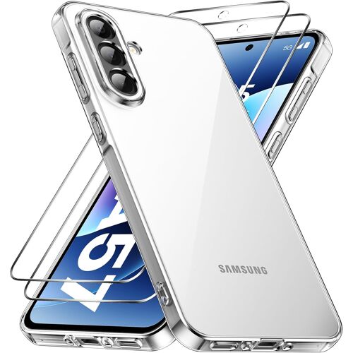 Coque Silicone Transparente + 2 Verres Trempes Pour Samsung Galaxy A57 5G Little Boutik©