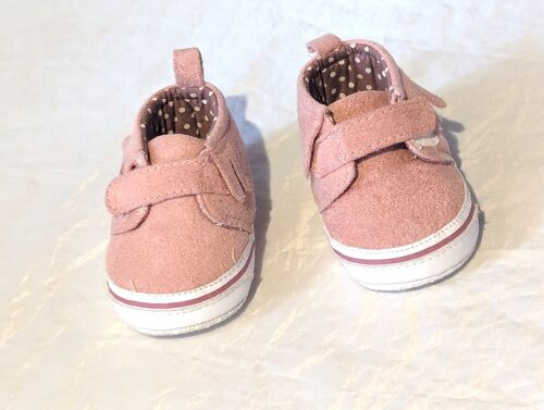 Chaussures Roses Franges Pois Blancs Intérieur Fermeture Scratch Accessoire Petits Enfants Bébés - 16