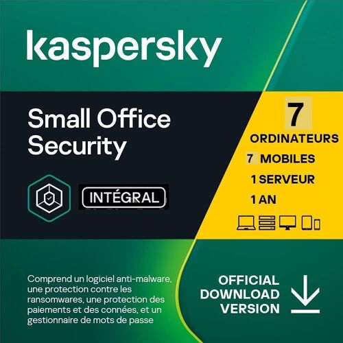 Kaspersky Small Office Security - 1 Serveur + 7 Postes + 7 Mobiles 1an - Pour Tpe Et Pme - Esd Envoi Par Email