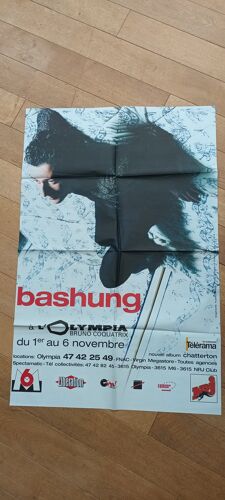 Affiche De Concert Alain Bashung À L'olympia. 1994