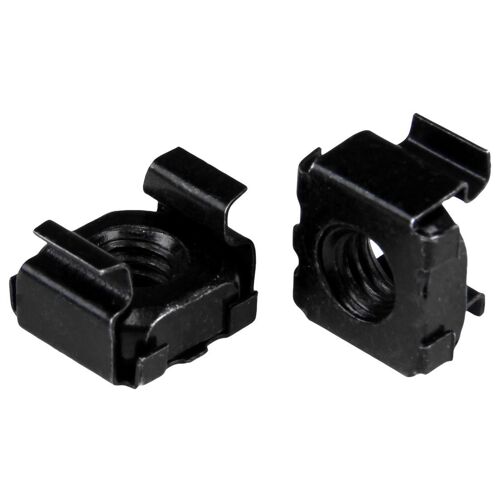 StarTech.com Écrou cage M5 - Pack de 50 - Écrous cage M5 de montage pour rack et armoire serveur - Noir - Écrous à cage - noir (pack de 50) - pour P/N: RACK-18U-20-WALL-OA, RACK-21U-20-WALL-OA, RACK-24U-20-WALL-OA, RK12OD2, RK3236BKF
