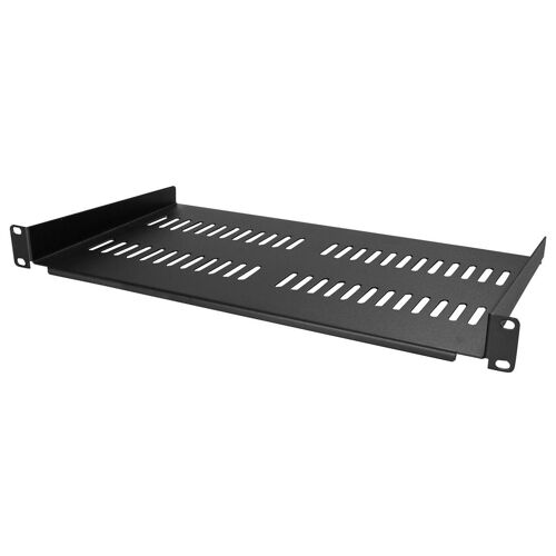 StarTech.com Étagère ventilée 1U pour armoire serveur - Profondeur de 250 mm - Étagère cantilever montable en rack - Acier (CABSHELFV1U) - Étagère pour rack - noir - 1U - 10