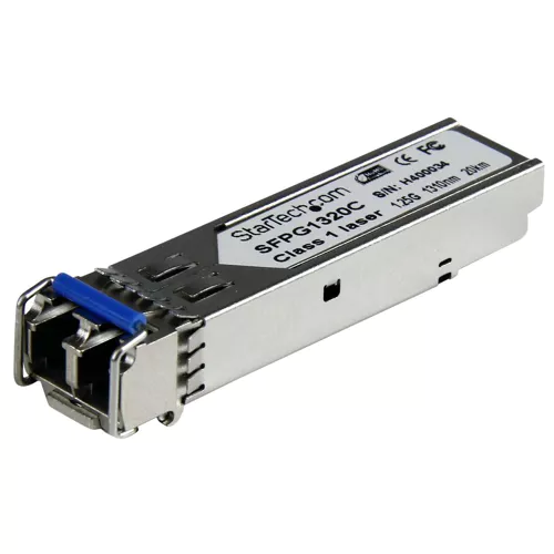 StarTech.com Module transceiver SFP Mini-GBIC fibre optique monomode LC Gigabit DDM, compatible Cisco - Émetteur-récepteur SFP 1310nm 20km - Module transmetteur SFP (mini-GBIC) - 1GbE - 1000Base-LH - mode unique LC - jusqu'à 20 km - 1310 nm -...