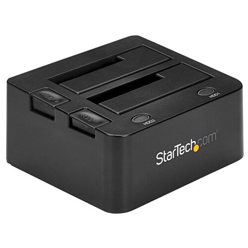 StarTech.com Dock pour Disques Durs SATA USB 3.0 à 2 Baies, SATA 2,5/3,5" - Contrôleur de stockage - 2.5", 3.5" - SATA 6Gb/s - USB 3.0 - noir - pour P/N: SVA12M5NA