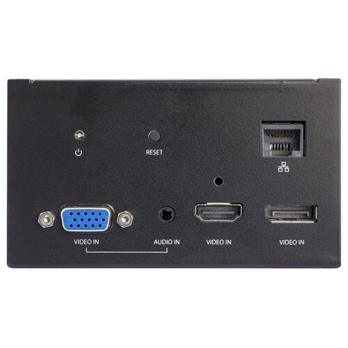 StarTech.com Audio / Video Module for Conference Table Connectivity Box - Support de fixation - RJ-45, mini-téléphone 3,5 mm, HDMI, DisplayPort, VGA - noir - pour P/N: BEZ4MOD, BOX4MODULE