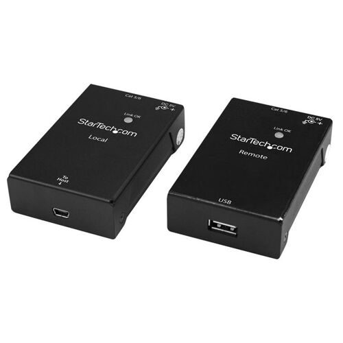 StarTech.com Extendeur Ethernet 1 port USB sur Cat5/Cat6 - jusqu'à 40 m - Câble de rallonge USB - USB 2.0 - plus de CAT 5e/6 - jusqu'à 50 m - pour P/N: SVA5N3NEUA