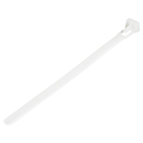 StarTech.com Colliers de Serrage Réutilisables 15cm Blancs 100 pcs - Attache câble - 15 cm - blanc - Conformité TAA (pack de 100)