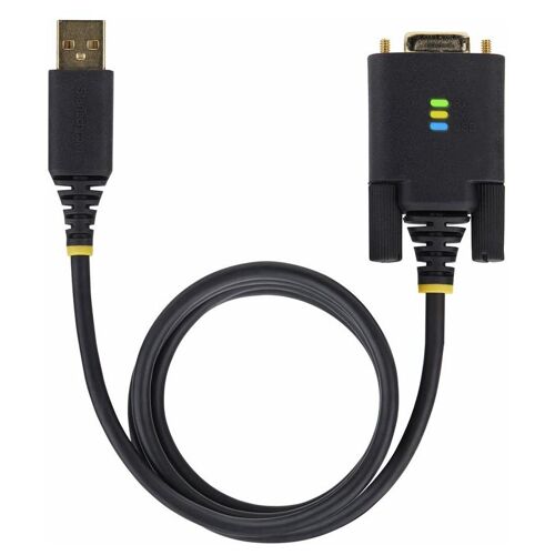StarTech.com Adaptateur USB vers Série Null Modem de 1m, RS232, FTDI - Câble USB / série - USB (M) pour DB-9 (M) - 1 m - noir