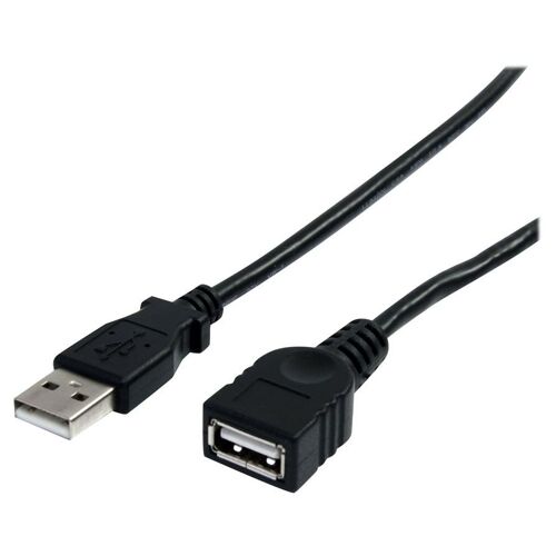 StarTech.com Câble d'extension USB 2.0 A vers A de 90 cm - Rallonge USB - M/F - Rallonge de câble USB - USB (M) pour USB (F) - USB 2.0 - 91 cm - noir - pour P/N: 35FCREADBK3, ICUSB2321F, ICUSB232V2, LTUB1MBK, MSDREADU2OTG, ST4300USB3EU, UUSBOTG