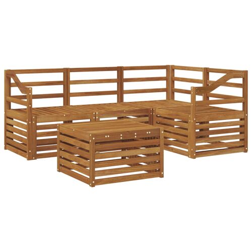 Vidaxl Ensemble De Canapés D'extérieur 5 Pcs Naturel