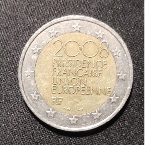 Pièce 2 Euros 2008 Présidence Française Union Européenne