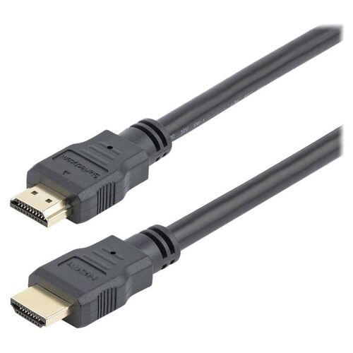 StarTech.com Câble HDMI haute vitesse Ultra HD 4K de 1,8 m - HDMI vers HDMI - M/M - Câble HDMI - HDMI mâle pour HDMI mâle - 1.8 m - double blindage - noir - pour P/N: CDP2HDUACP2, DKT30CHSDPD, DKT30CHVSDPD, DKT30CMHSDPD, KITBXDOCKPEU, USB32HD4