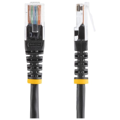 StarTech.com Cat5e Ethernet Cable - 10 ft - Black - Patch Cable - Molded Cat5e Cable - Network Cable - Ethernet Cord - Cat 5e Cable - 10ft (M45PATCH10BK) - Cordon de raccordement - RJ-45 (M) pour RJ-45 (M) - 3 m - UTP - CAT 5e - moulé - noir -...