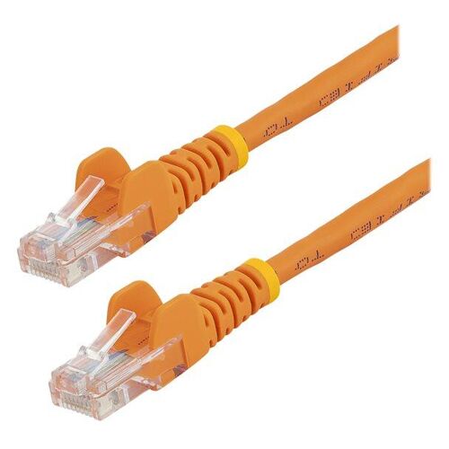 StarTech.com Câble réseau Cat5e UTP sans crochet de 10 m - Orange - Cordon de raccordement - RJ-45 (M) pour RJ-45 (M) - 10 m - UTP - CAT 5e - sans crochet, bloqué - orange