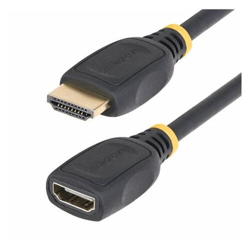 Startech Câble d'Extension HDMI 2.0 de 1 m, Câble HDMI, 4K60Hz, M/F - High Speed - câble de rallonge HDMI - HDMI mâle pour HDMI femelle - 1 m - blindé - noir - passif, support pour 4K60Hz