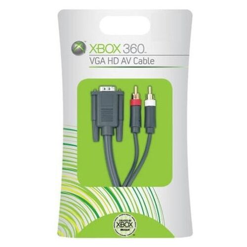 Microsoft Xbox 360 VGA HD AV Cable - Câble de liaison pour console de jeux - 2.4 m - blindé - pour Xbox 360