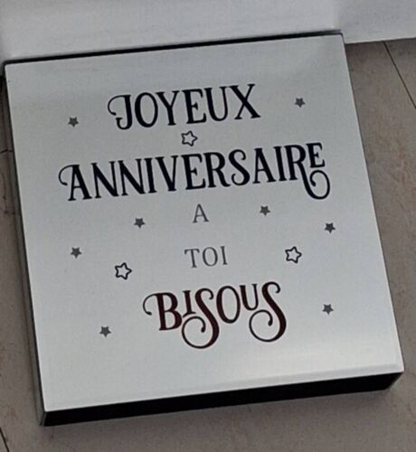 Miroir lumineux joyeux anniversaire