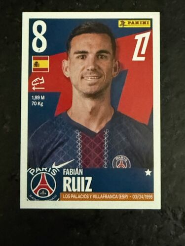 Vignette Panini Foot France 2025 2026 N°443 : Fabian Ruiz