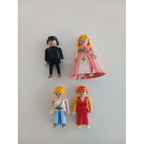 Lot de 4 figurines Playmobil Vintage - Thème Princesse et Château 1993