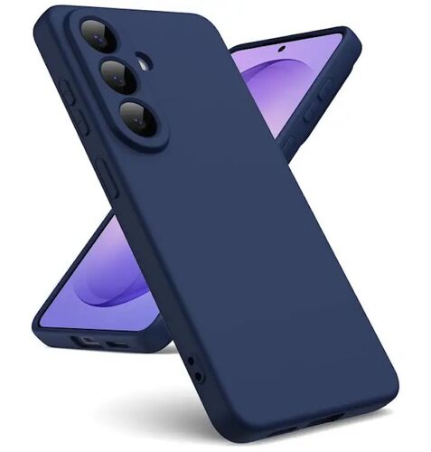 Coque pour Samsung Galaxy S26 Plus 5G (S26+) - housse etui silicone gel fine + film ecran - BLEU FONCE