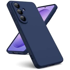 Coque pour Samsung Galaxy S26 Plus 5G (S26+) - housse etui silicone gel fine + film ecran - BLEU FONCE