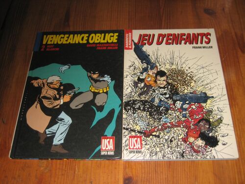 Lot Comics Batman Vengeance Oblige 2+ Daredevil Punisher Jeux D'Enfants 1989 Marvel
