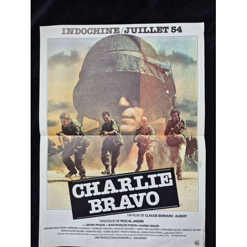 Charlie Bravo De Claude Bernard Aubert - 1980 - Bruno Pradal - Jean François Poron - Karine Verlier - Affiche De Cinéma Originale Pliée - 40 X 54 (Landi) -