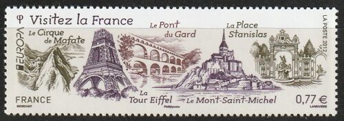 Europa 2012, Visitez La France. Timbre France, Neuf** 2012 N° 4661